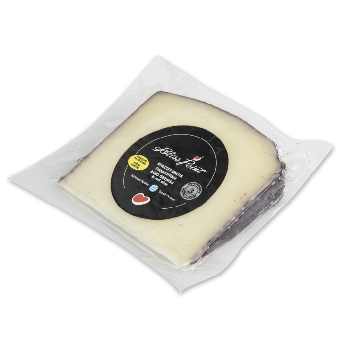 Cheese "graviera matured in red wine - Bliss Point - 125 gr