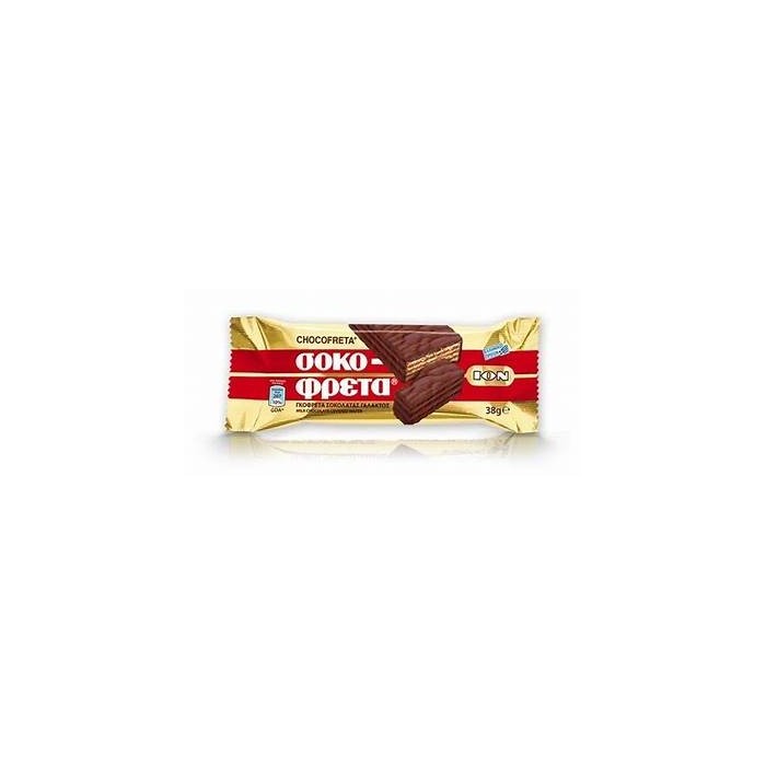 Gaufrette au chocolat au lait "chocofreta" - Ion - 38 gr