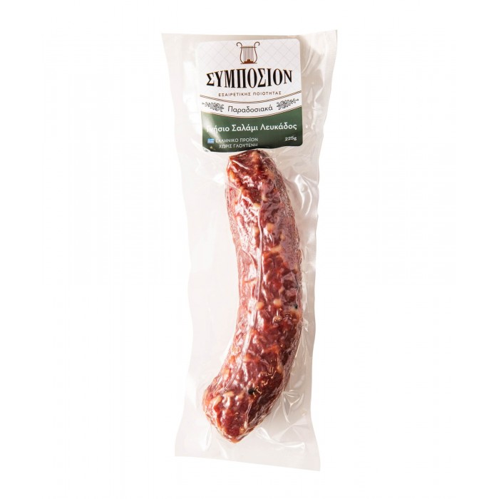 Authentic Lefkada salami - Symposion - 225 gr