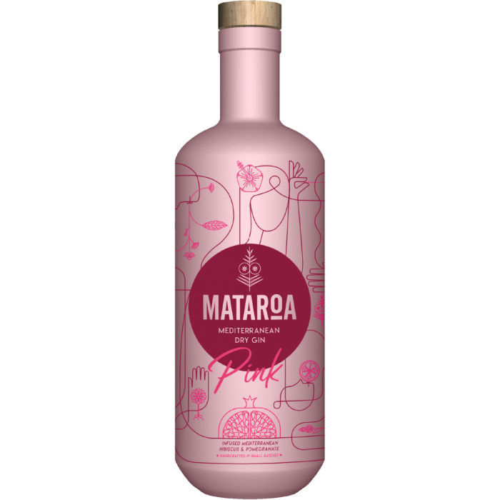 Gin Pink méditerranéen 38° - Mataroa - 0,70 L